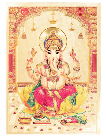 Feuille d'or de Ganesha