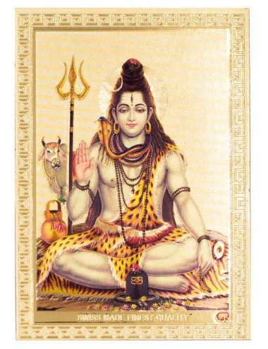 Stempel mit Shiva-Aufkleber