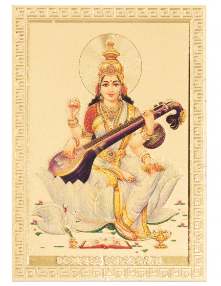 Timbro con adesivo Saraswati