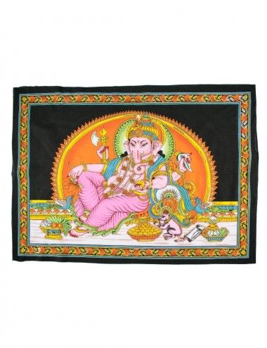 Tapisserie-Gott-Ganesha-Horizontale-Meditation