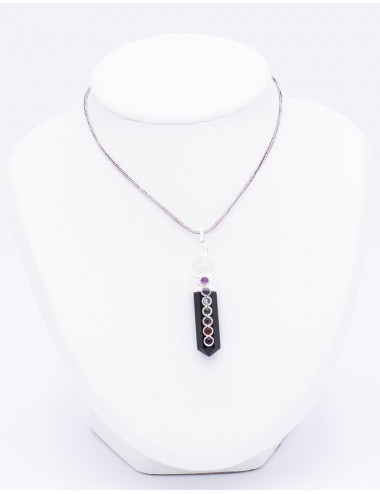 Onyx Pendant with Crystal...