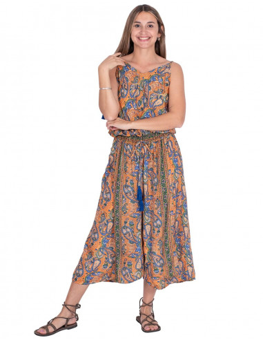 Loose Printed Jumpsuit