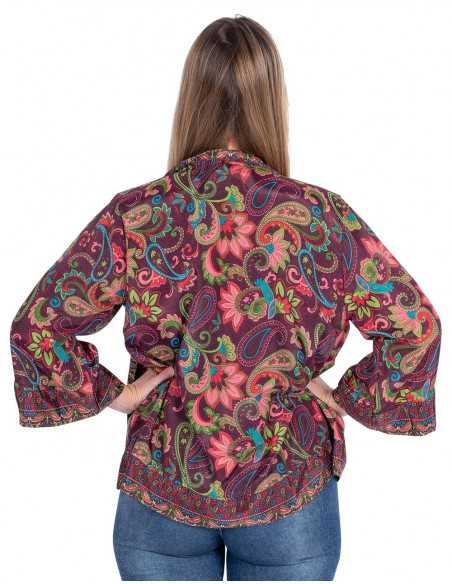 Seidentop und Kimono-Set