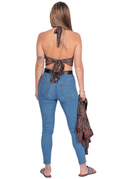 Set Top Stampato + Kimono