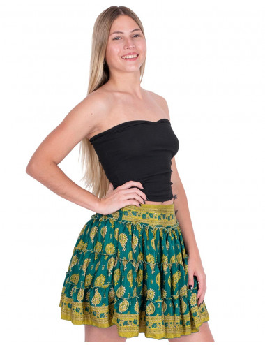falda-corta-con-volantes-mujer 2