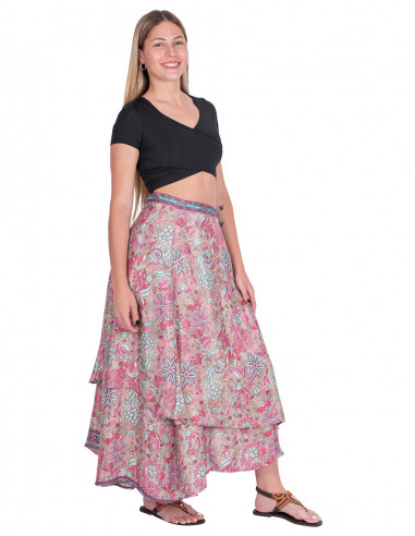 Two Layer Silk Skirt