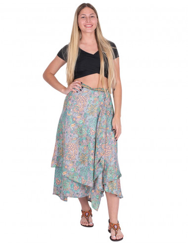 Asymmetric Long Skirt 2