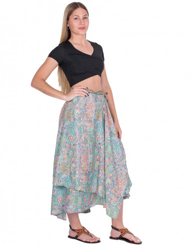 Asymmetric Long Skirt