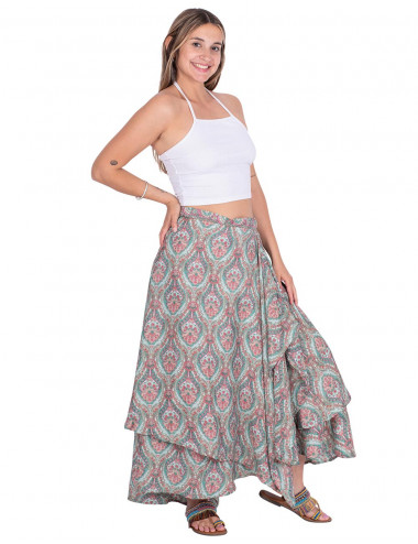 falda-larga-dos-capas-dibujos-verdes 2