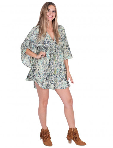 Bat Sleeve Dress 2