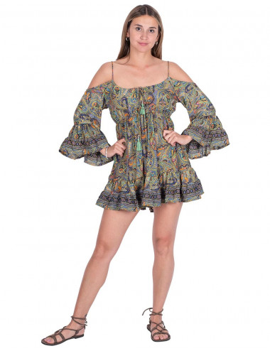 vestido-hombros-descubiertos-verano-verde 2