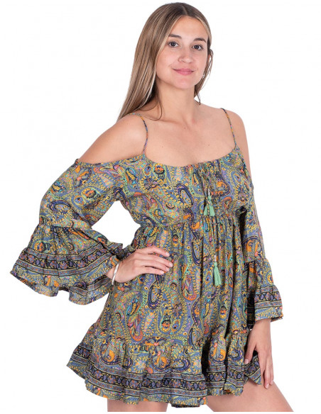 Bohemian Off Shoulder Dress