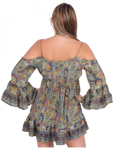 Bohemian Off Shoulder Dress