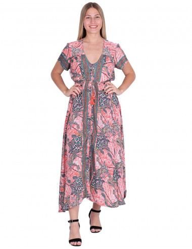 Buttoned Silk Dress 2
