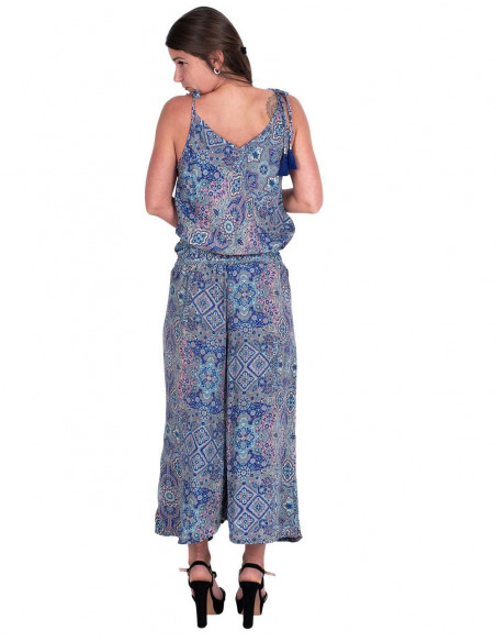 Loose Silk Jumpsuit