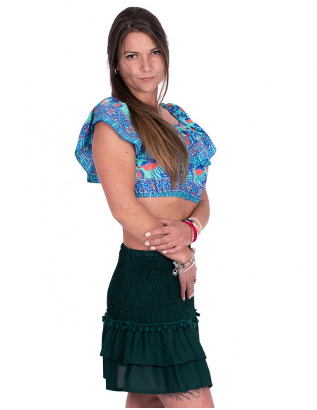 Saia Pompom Verde