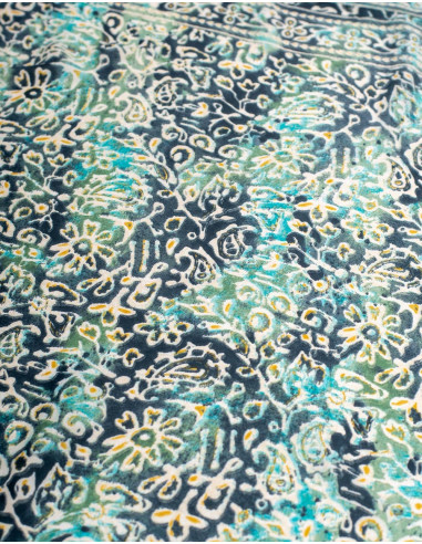 Vestido Curto Estampado Verde