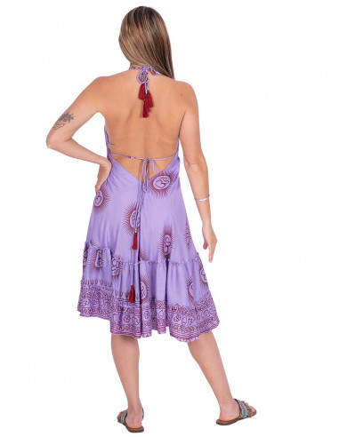 Midikleid mit Om-Symbol