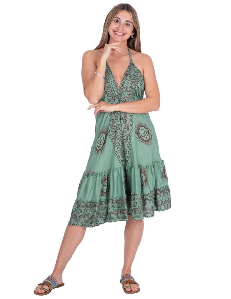 Om Symbol Cotton Dress
