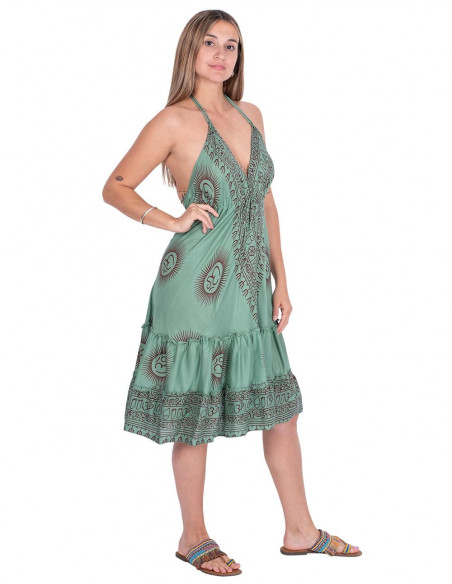 Vestido de Algodão Om Symbol