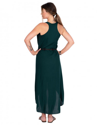 Vestido verde fluido