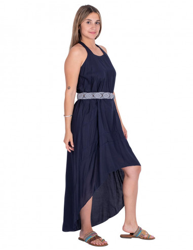 Robe hippie bleue
