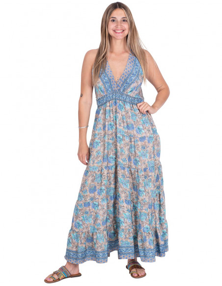 Printed Empire Dress