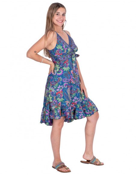 Vestido de renda de seda