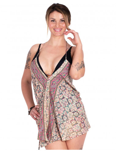 Extra Short Printed Dress 2