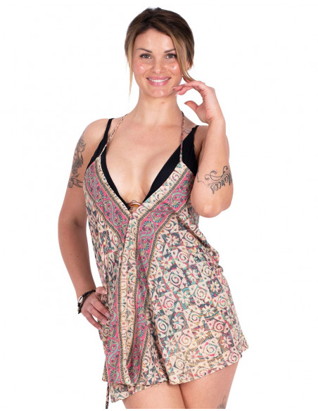 Extra Short Printed Dress
