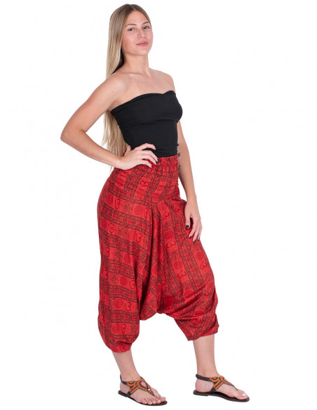 Rote Hippie-Hose