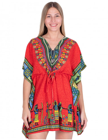 Kaftan-Frau am Strand