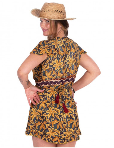 Extra kurzes Wickelkleid