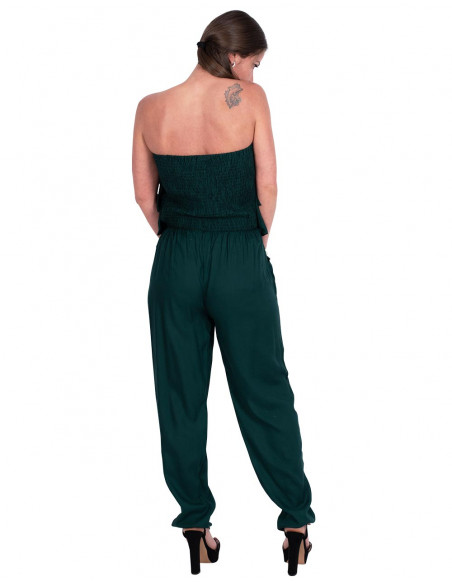 Bandeau-Overall mit Rüschen