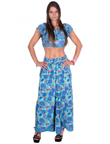 Top Cropeed de Seda Estampado 2