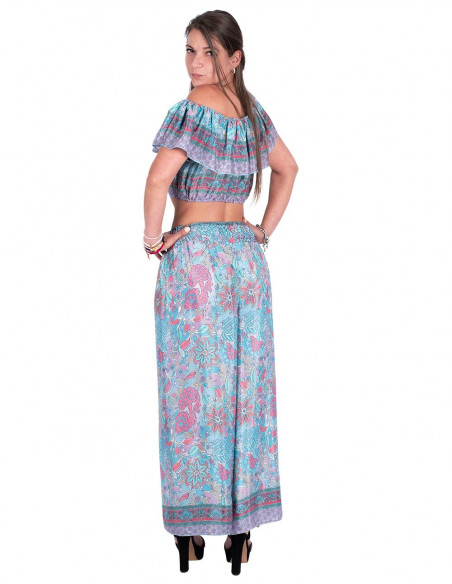Crop Top mit Rüschen
