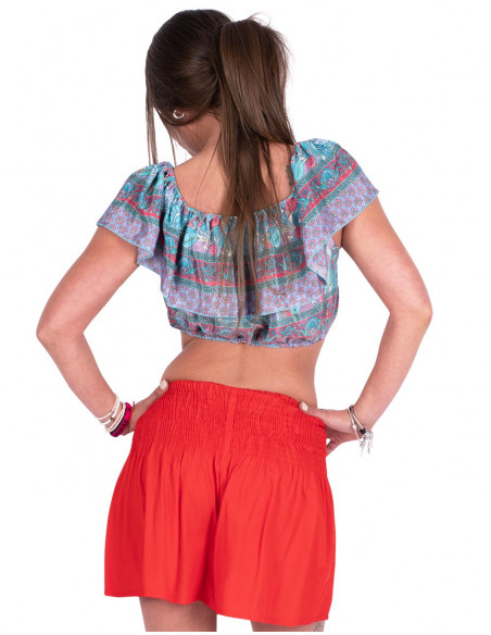 Crop Top with Ruffles