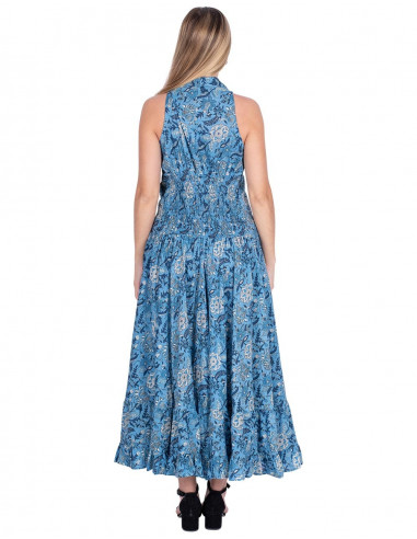Robe longue en coton