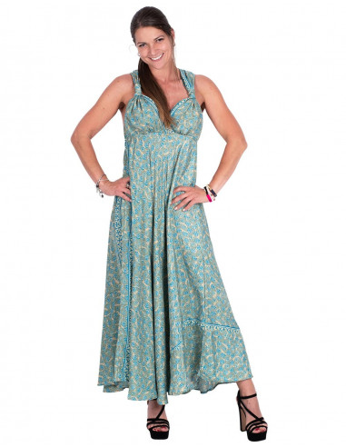 Vestido cruzado nas costas