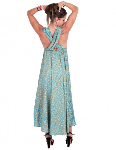 Vestido cruzado nas costas