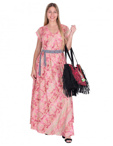 Robe Grande Taille Rose