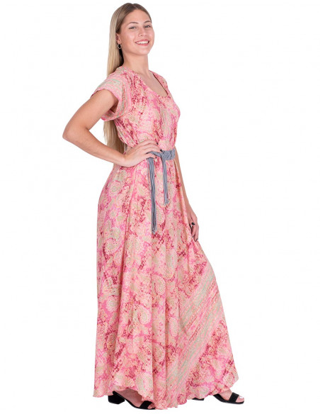 Robe Grande Taille Rose