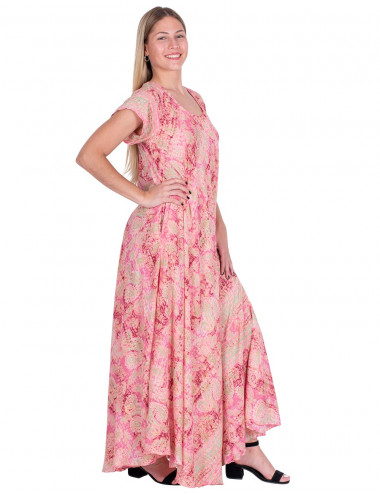 vestido-largo-y-amplio-seda-rosa 2