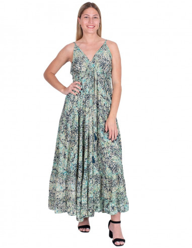 Vestido Longo Costas Decotadas