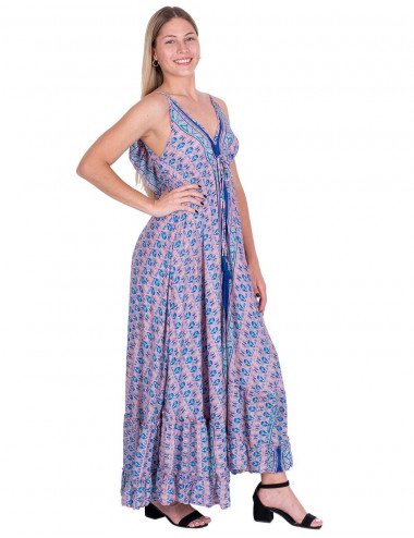 Robe Longue à Volants