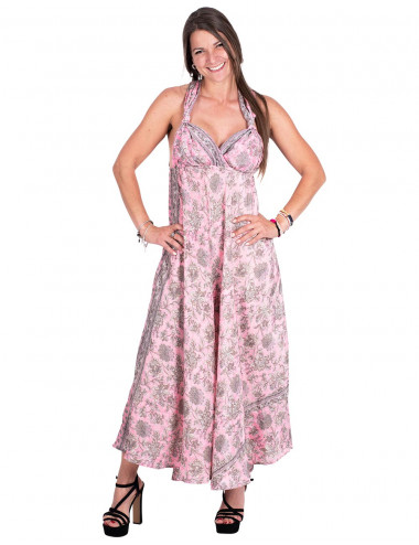 Pink Dress Crossed Straps 2