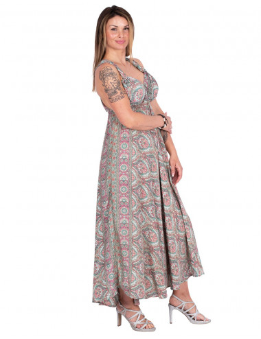 Robe longue en soie originale 2