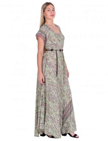 vestido-largo-y-amplio-estampado-verde