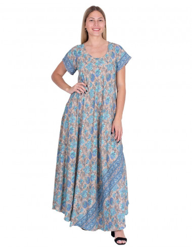 Vestido Flores Tamanho Grande
