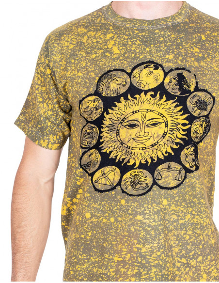 camiseta-etnica-dibujo-estampado-amarilla